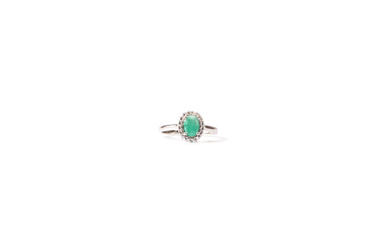 Anillo Lady Di esmeralda