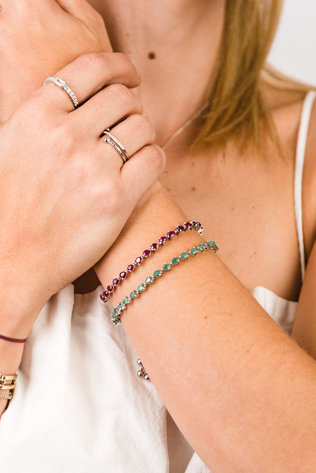 Pulsera tennis 2.0 esmeralda