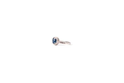 Anillo Lady Di zafiro