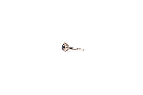 Anillo gota zafiro