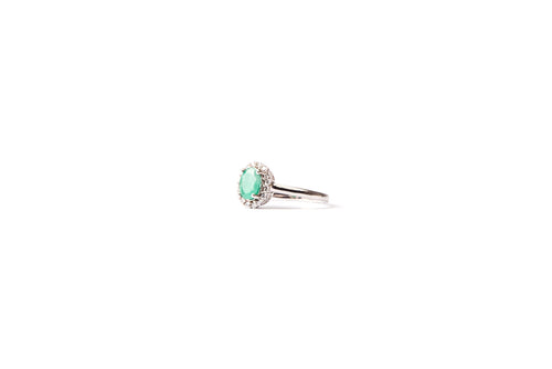Anillo Lady Di esmeralda