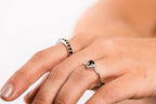 Anillo gota zafiro