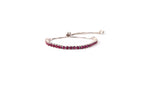 Pulsera tennis rubí