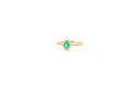 Emerald flower ring