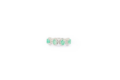 Anillo Shiny Oval Esmeralda