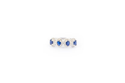 Anillo Shiny Oval Zafiro