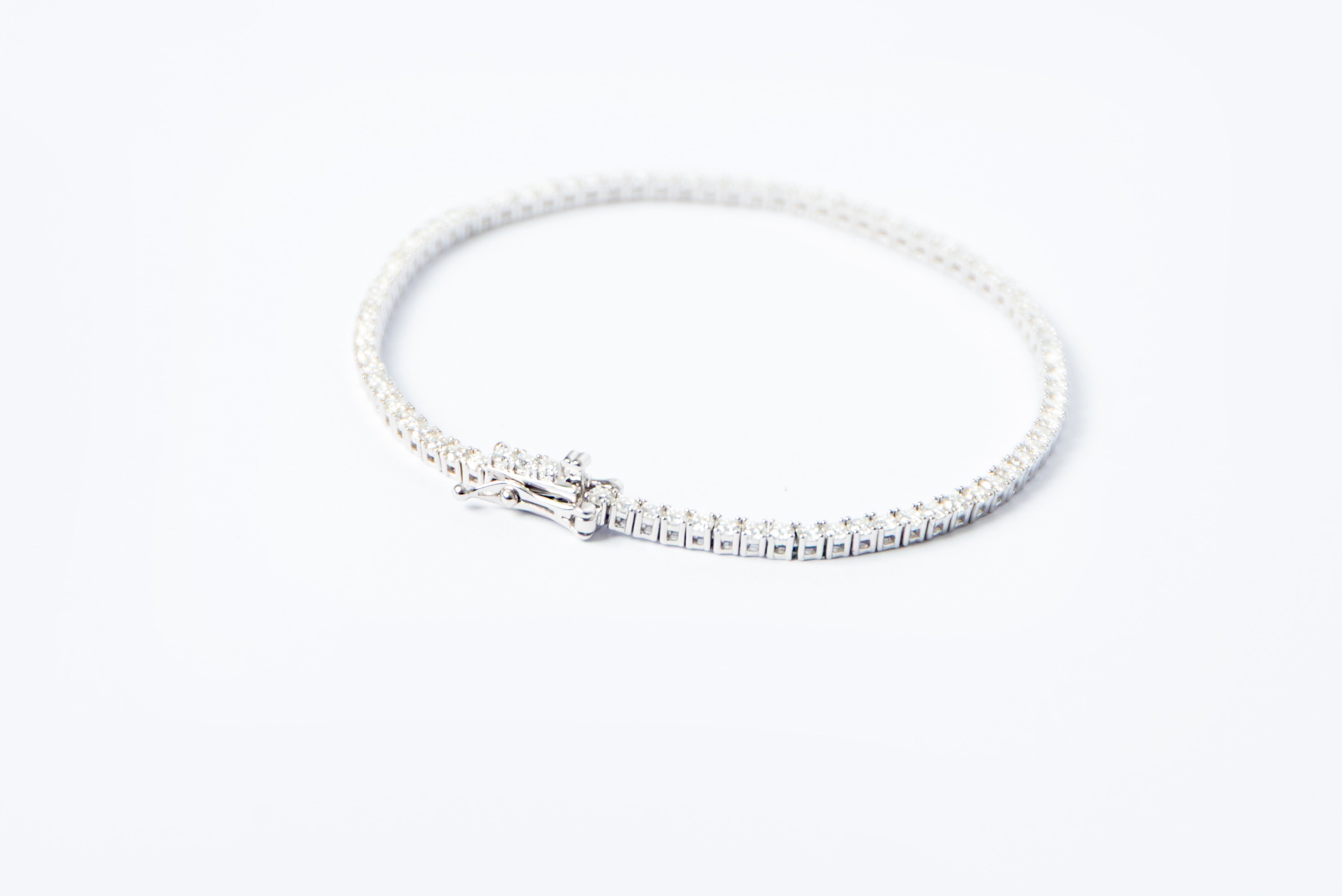 Pulsera tennis moissanita