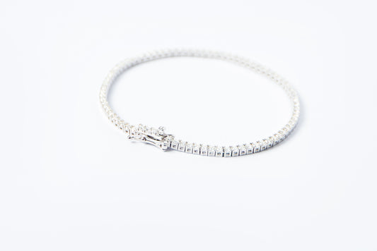 Pulsera tennis moissanita