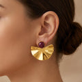 Aretes Luna Roja